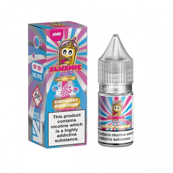 6mg Slushie by Liqua Vape 10ml (50VG/50PG) - Flavour: Raspberry Bubblegum Slush