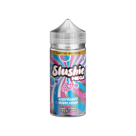 Slushie by Liqua Vape 100ml Shortfill 0mg (70VG/30PG) - Flavour: Raspberry Bubblegum