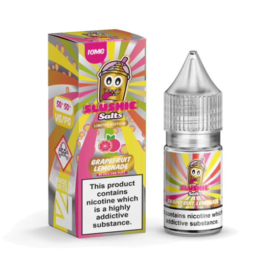 10mg Slushie by Liqua Vape 10ml Flavoured Nic Salts - Flavour: Grapefruit Lemonade Slush