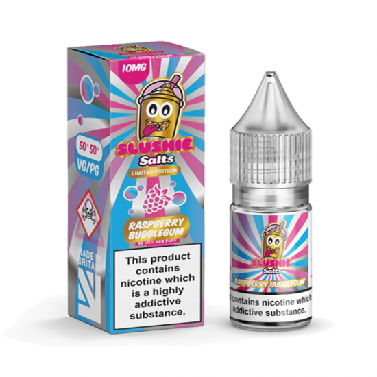 10mg Slushie by Liqua Vape 10ml Flavoured Nic Salts - Flavour: Raspberry Bubblegum Slush