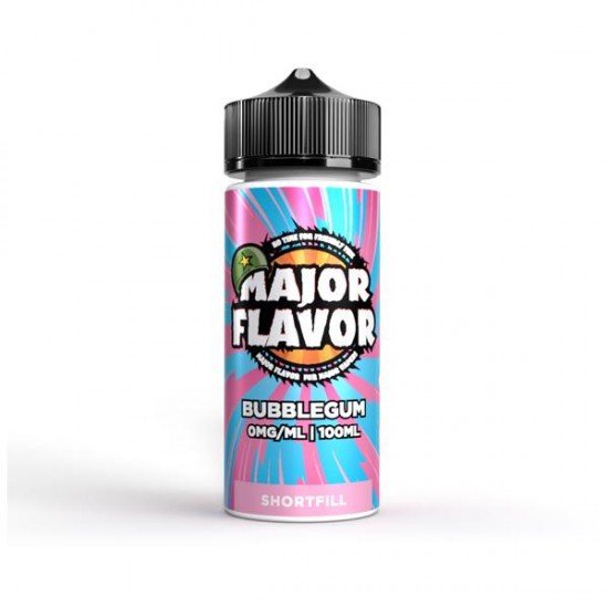 Major Flavor 100ml Shortfill 0mg (70VG/30PG) - Flavour: Bubblegum