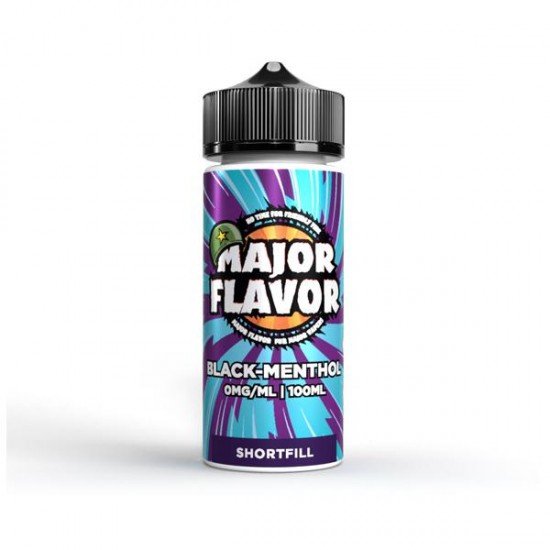 Major Flavor 100ml Shortfill 0mg (70VG/30PG) - Flavour: Black Menthol