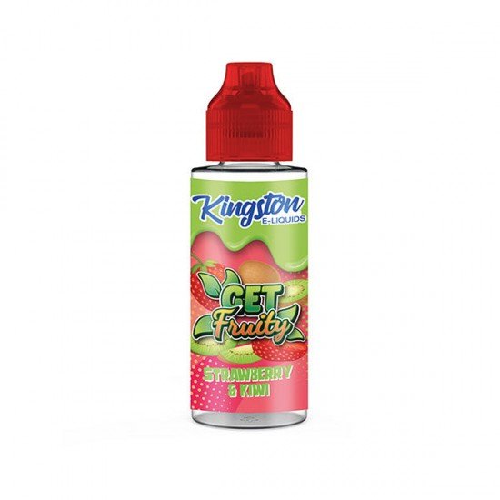 Kingston Get Fruity 100ml Shortfill 0mg (70VG/30PG) - Flavour: Strawberry & Kiwi