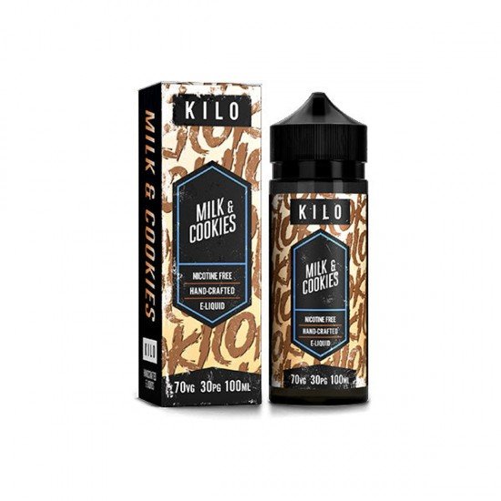 Kilo 100ml Shortfill 0mg (70VG/30PG) - Flavour: Milk & Cookies