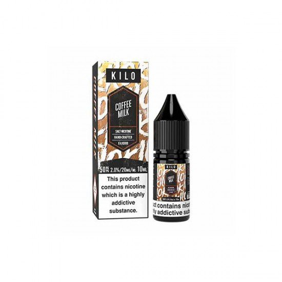 10mg Kilo 10ml Nic Salts (50VG/50PG) - Flavour: Coffee Milk