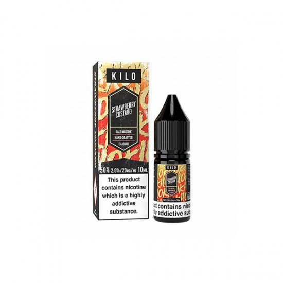 10mg Kilo 10ml Nic Salts (50VG/50PG) - Flavour: Strawberry Custard