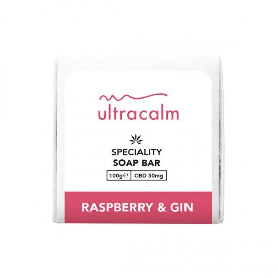 Ultracalm 50mg CBD Soap 100g - Flavour: Raspberry Gin