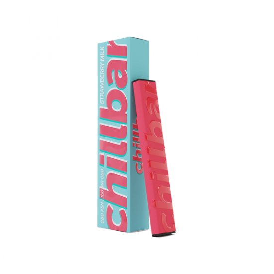 Chillbar 150mg CBD Disposable Vape Device 300 Puffs - Flavour: Strawberry Milk