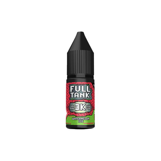 20mg Full Tank 3K Bar Nic Salt 10ml (50VG/50PG) - Flavour: Watermelon Ice