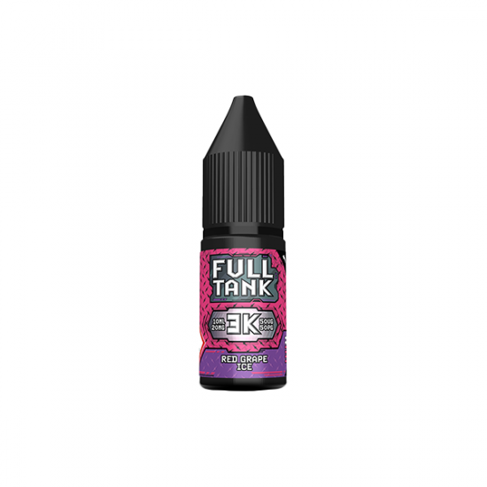 20mg Full Tank 3K Bar Nic Salt 10ml (50VG/50PG) - Flavour: Red Grape Ice