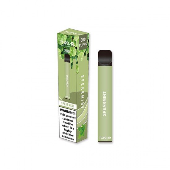 20mg Top Bar EE 600 Disposable Vape Device 600 Puffs - Flavour: Spearmint