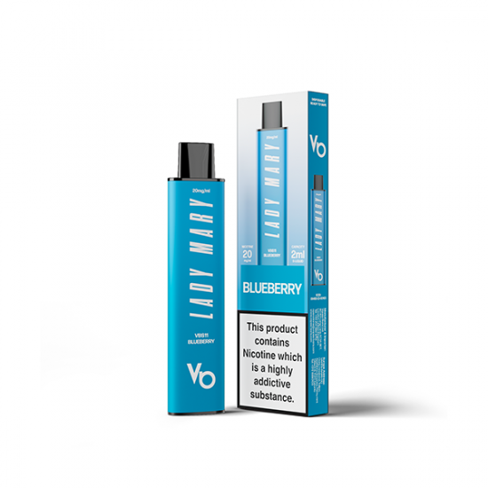 20mg Lady Mary VBS11 Disposable Vape 600 Puffs - Flavour: Blueberry