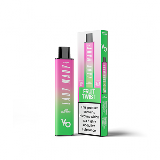 20mg Lady Mary VBS11 Disposable Vape 600 Puffs - Flavour: Fruit Twist