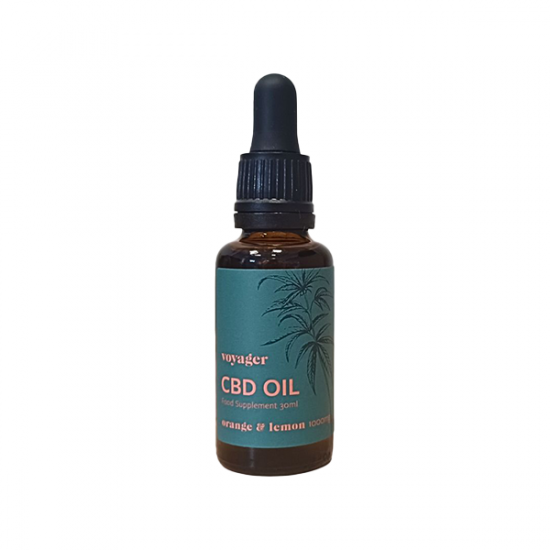 Voyager 1000mg CBD Oil 30ml - Flavour: Orange and Lemon