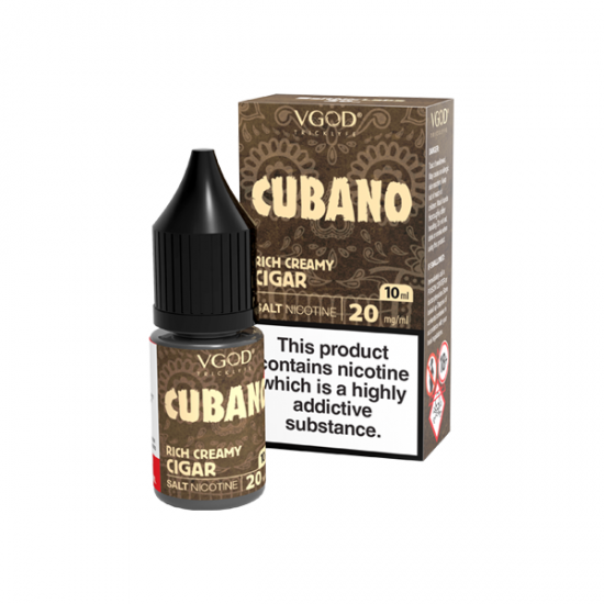 20mg VGOD Saltnic 10ml Nic Salt (50VG/50PG) - Flavour: Cubano