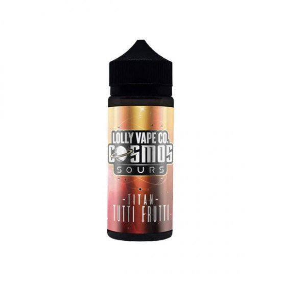 Lolly Vape Co Cosmos Sours 100ml Shortfill 0mg (80VG/20PG) - Flavour: Titan Tutti Fruity