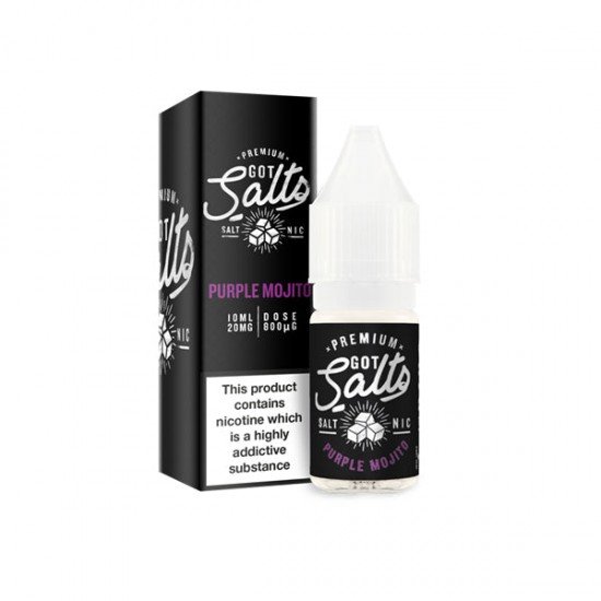 10mg Got Salts 10ml Nic Salts (50VG/50PG) - Flavour: Purple Mojito