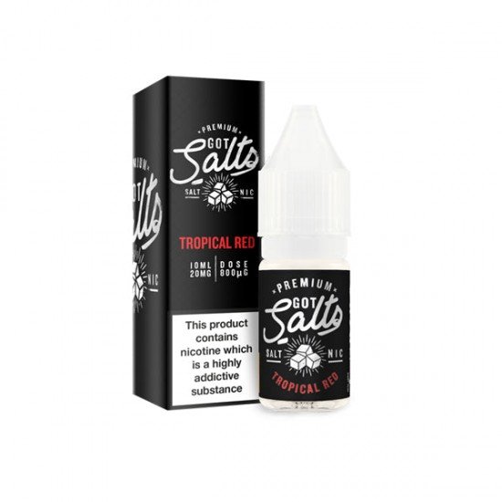 10mg Got Salts 10ml Nic Salts (50VG/50PG) - Flavour: Tropical Red