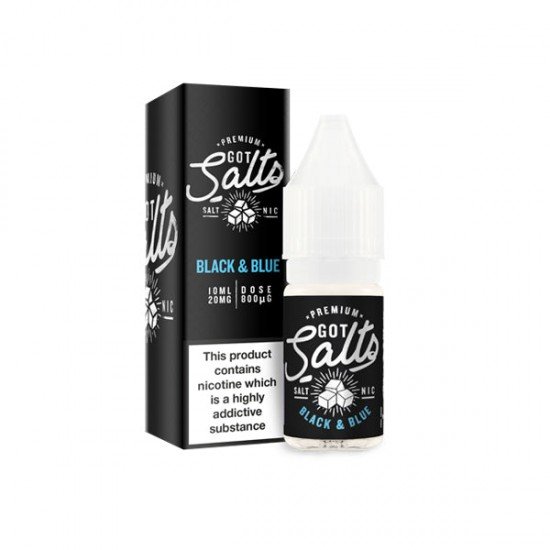 10mg Got Salts 10ml Nic Salts (50VG/50PG) - Flavour: Black & Blue