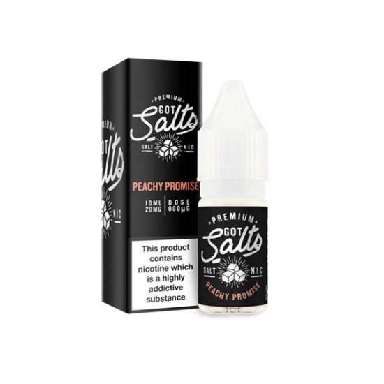 10mg Got Salts 10ml Nic Salts (50VG/50PG) - Flavour: Peachy Promise