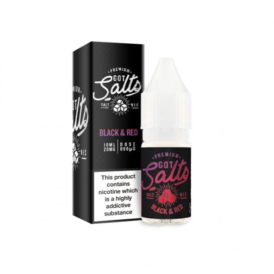 10mg Got Salts 10ml Nic Salts (50VG/50PG) - Flavour: Black & Red