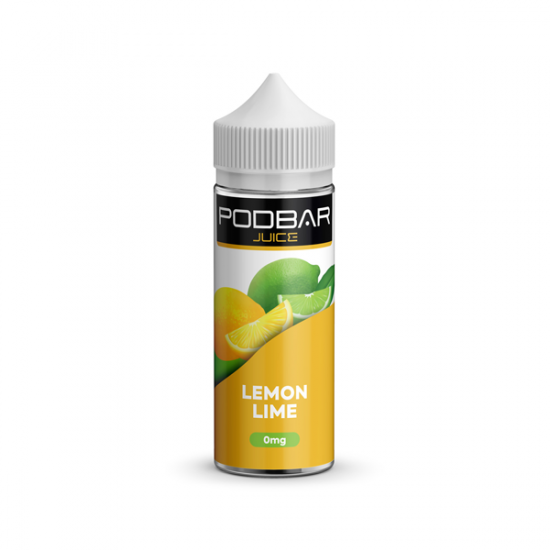 Podbar Juice by Kingston 100ml Shortfill 0mg (50VG/50PG) - Flavour: Lemon Lime