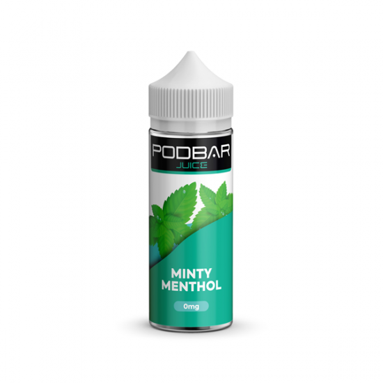 Podbar Juice by Kingston 100ml Shortfill 0mg (50VG/50PG) - Flavour: Minty Menthol