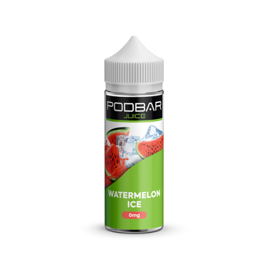 Podbar Juice by Kingston 100ml Shortfill 0mg (50VG/50PG) - Flavour: Watermelon Ice