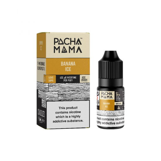 Pacha Mama by Charlies Chalk Dust 20mg 10ml E-liquid (50VG/50PG) - Flavour: Banana Ice