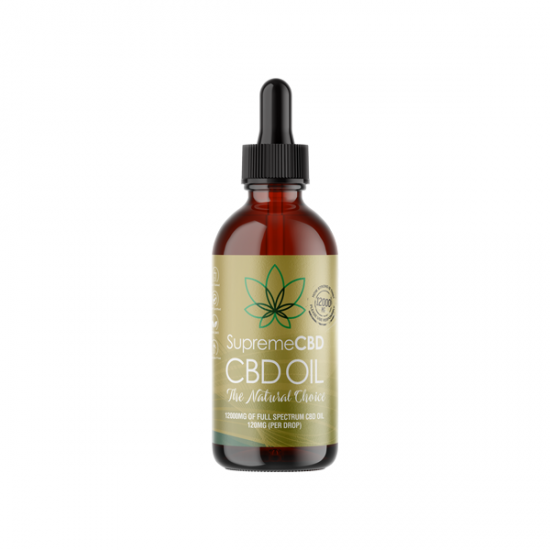 Supreme CBD 12000mg Full Spectrum CBD Tincture Oil - 100ml