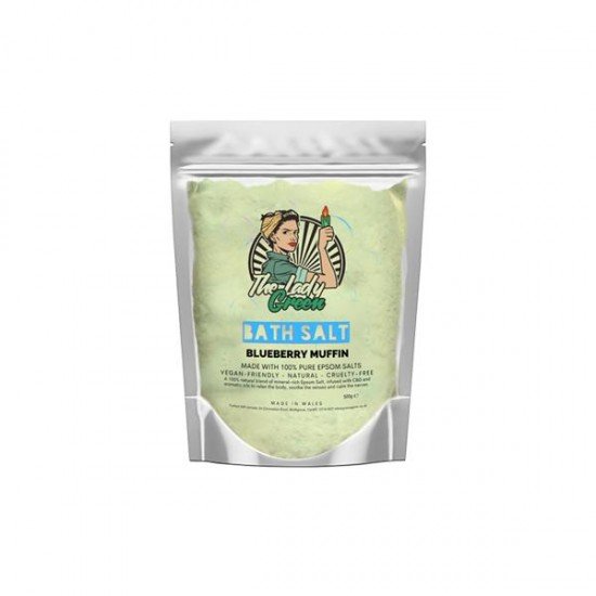 Lady Green 50mg CBD Bath Salt - Flavour: Blueberry Muffin