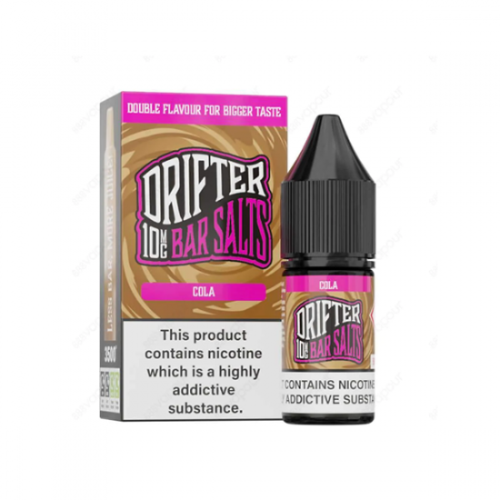 10mg Drifter Bar Salts 10ml (50VG/50PG) - Flavour: Cola