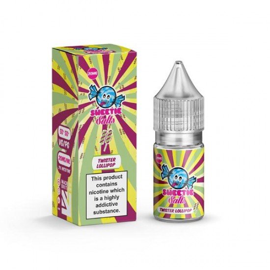 10mg Sweetie by Liqua Vape 10ml Flavoured Nic Salts - Flavour: Twister Lollipop