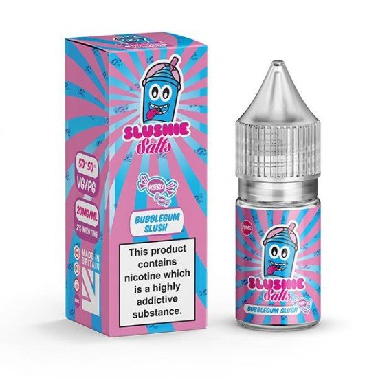 20mg Slushie by Liqua Vape 10ml Flavoured Nic Salts - Size: Bubblegum Slush