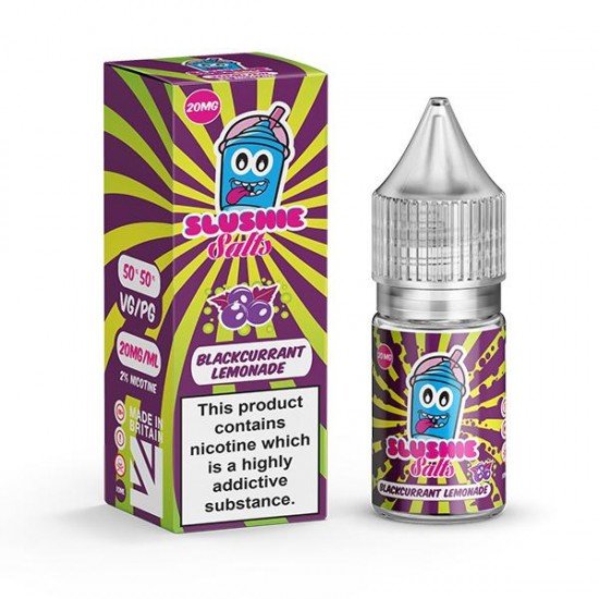 20mg Slushie by Liqua Vape 10ml Flavoured Nic Salts - Size: Blackcurrant Lemonade Slush