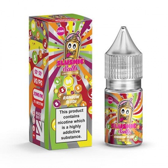 20mg Slushie by Liqua Vape 10ml Flavoured Nic Salts - Size: Rainbow Slush