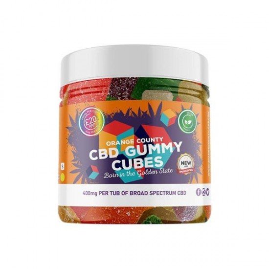 Orange County CBD 400mg Gummies - Small Pack - Variety: Gummy Strawberries