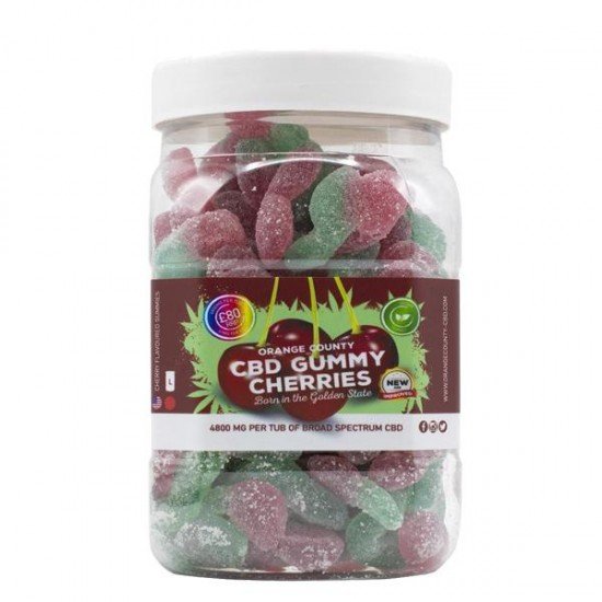 Orange County CBD 4800mg Gummies - Large Pack - Variety: Gummy Cherries