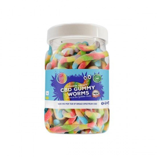 Orange County CBD 3200mg Gummies - Large Pack - Variety: Gummy Worms