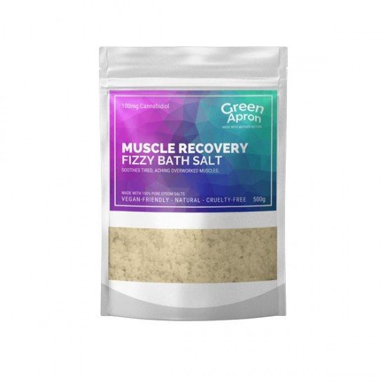 Green Apron 100mg CBD Muscle Recovery Bath Salts 500g