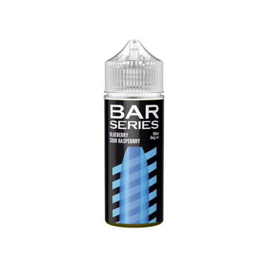 Bar Series 100ml Shortfill 0mg (70VG/30PG) - Flavour: Blueberry Sour Raspberry