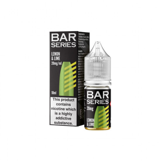 20mg Bar Series 10ml Nic Salts (50VG/50PG) - Flavour: Lemon & Lime