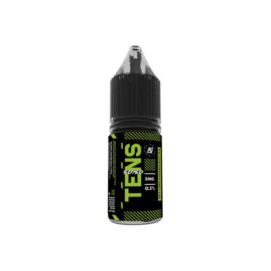 6mg Tens 50/50 10ml (50VG/50PG) - (Full Box) Pack Of 10 - Flavour: Key Lime Cookie Butter