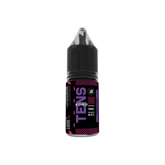 6mg Tens 50/50 10ml (50VG/50PG) - (Full Box) Pack Of 10 - Flavour: Grape Crush