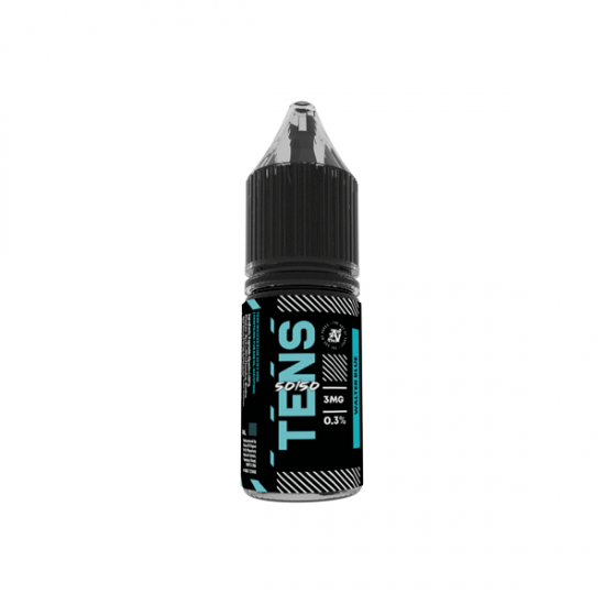 6mg Tens 50/50 10ml (50VG/50PG) - (Full Box) Pack Of 10 - Flavour: Walter Blue