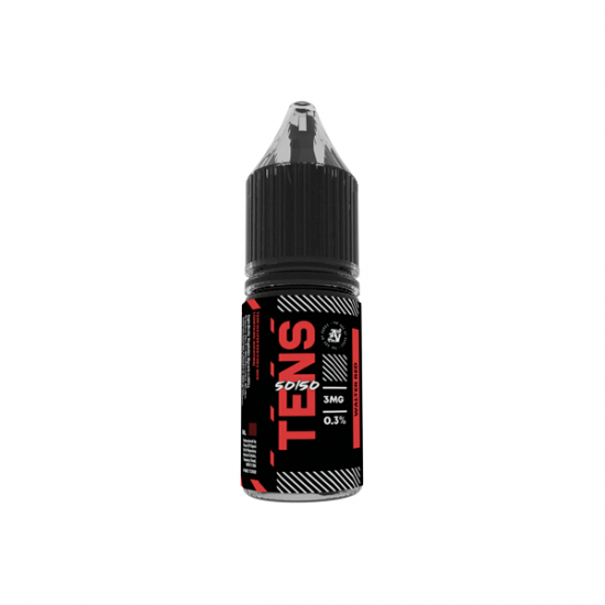 18mg Tens 50/50 10ml (50VG/50PG) - (Full Box) Pack Of 10 - Flavour: Walter Red