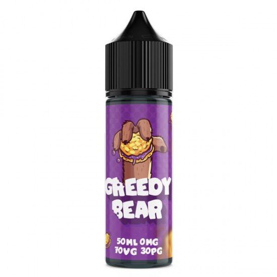 Greedy Bear 50ml Shortfill 0mg (70VG/30PG) - Flavour: Bloated Blueberry