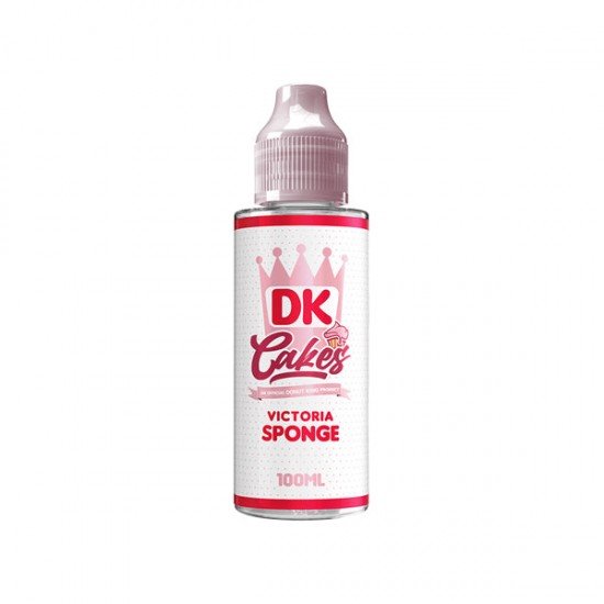 DK Cakes 100ml Shortfill 0mg (70VG/30PG) - Flavour: Victoria Sponge