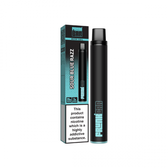 20mg Frunk Bar Mesh Disposable Vape Device 600 Puffs - Flavour: Sour Blue Razz