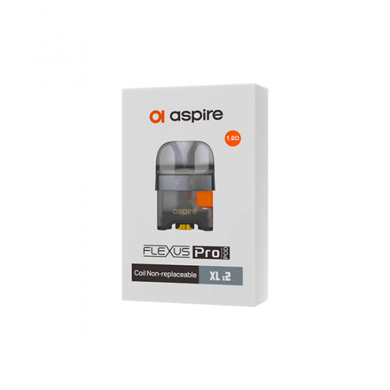 Aspire Flexus Pro Replacement Pods XL 3ml (0.6Ohm, 1.0Ohm) - Resistance: 1.0 Ohms